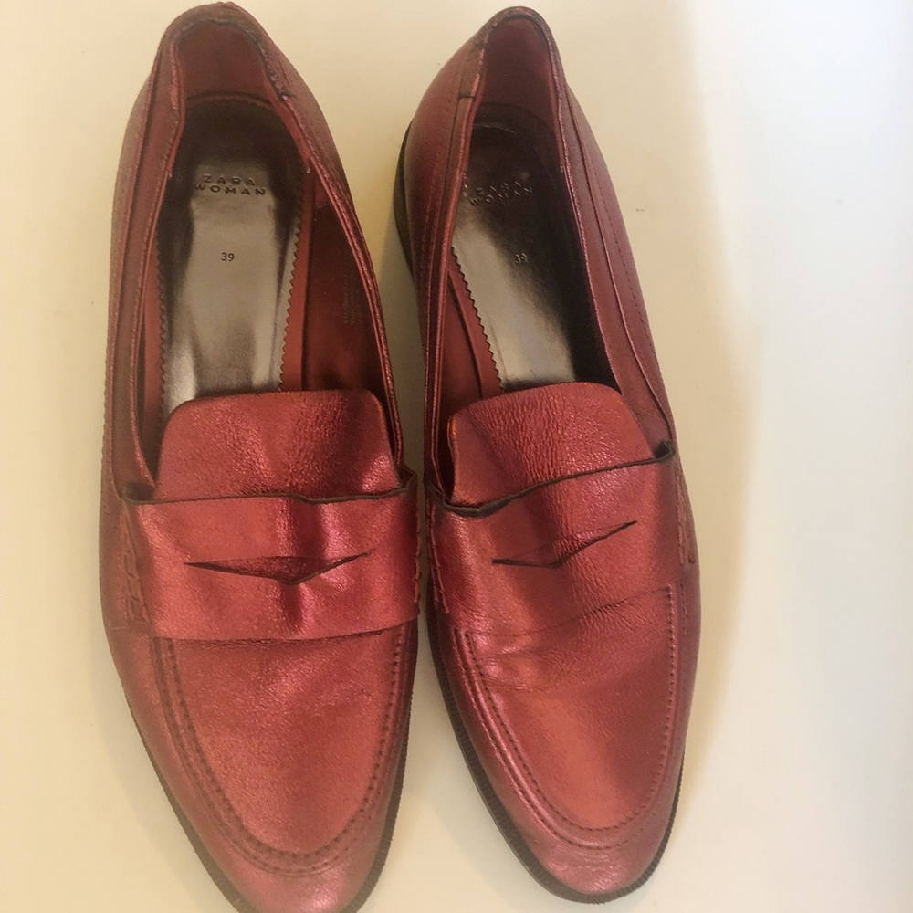 Metallic loafers